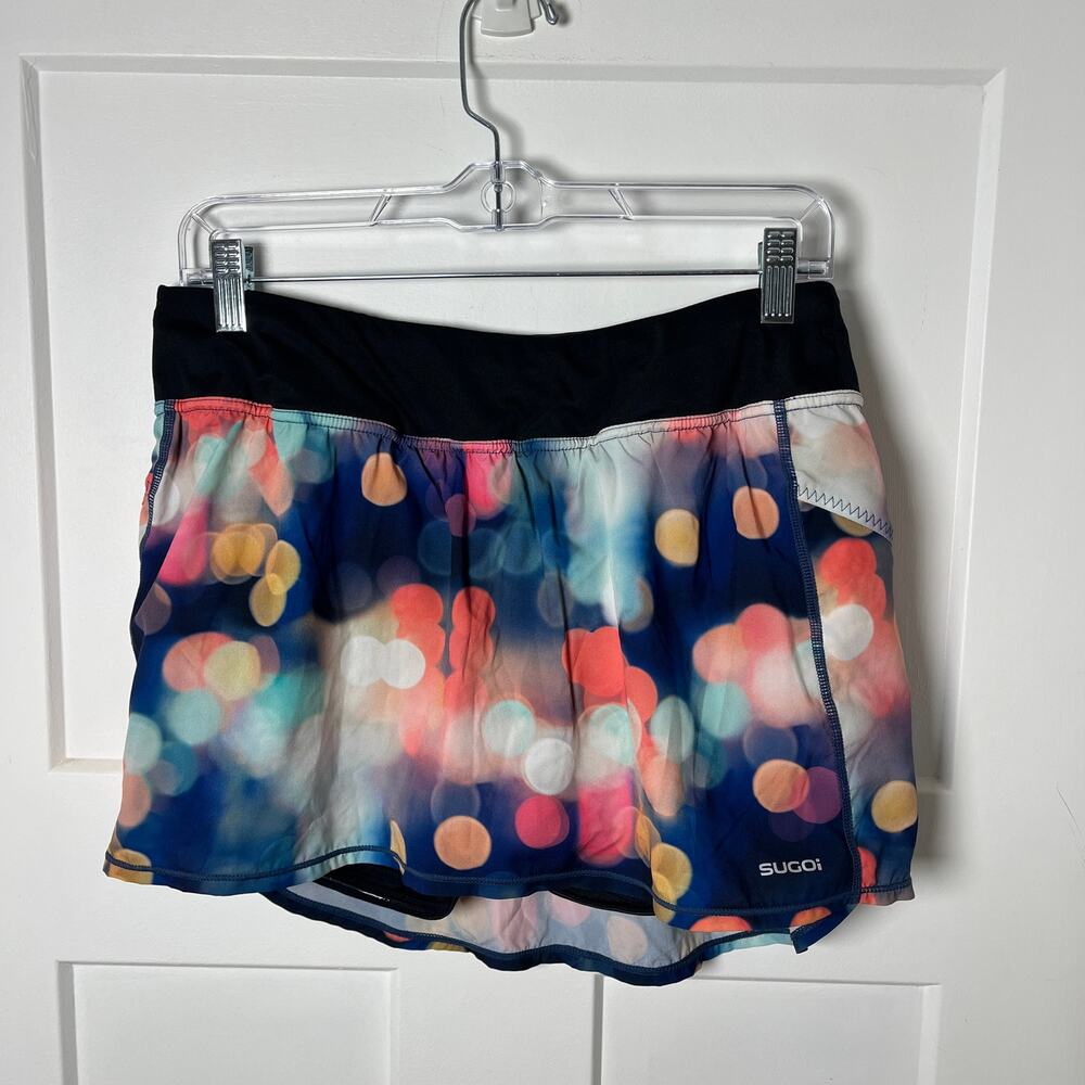 SUGOi Running Skirt City Lights Shorts M Abstract